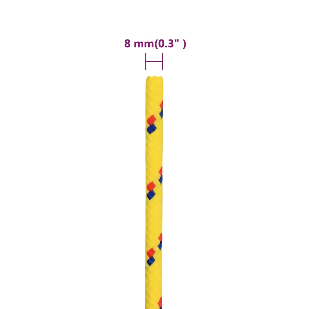 Boat Rope Yellow 8 Mm 100 M Polypropylene
