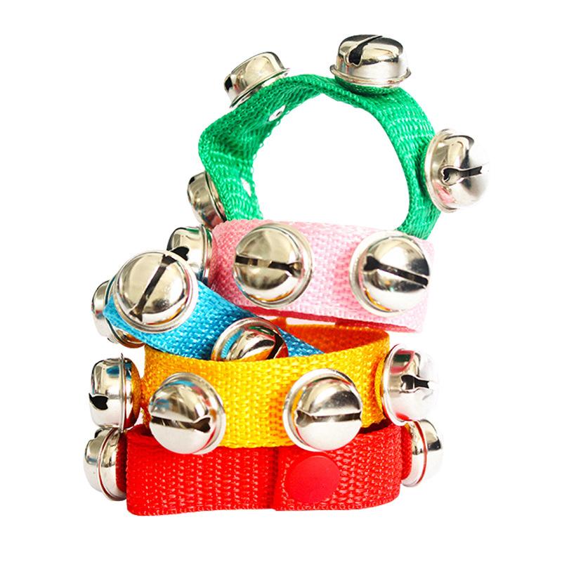 2 peças/conjunto Sino de Pulso Colorido Brinquedo Instrumentos Musicais Adequado para Iniciantes Iluminação Musical Lazer Entretenimento Adereços TMZ