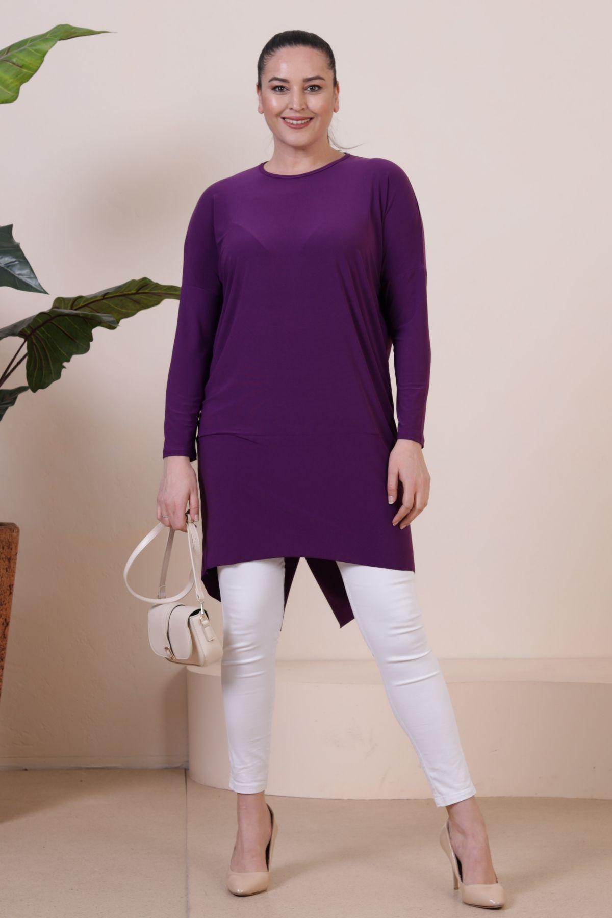 

Женская туника больших размеров, туника-ножницы большого размера