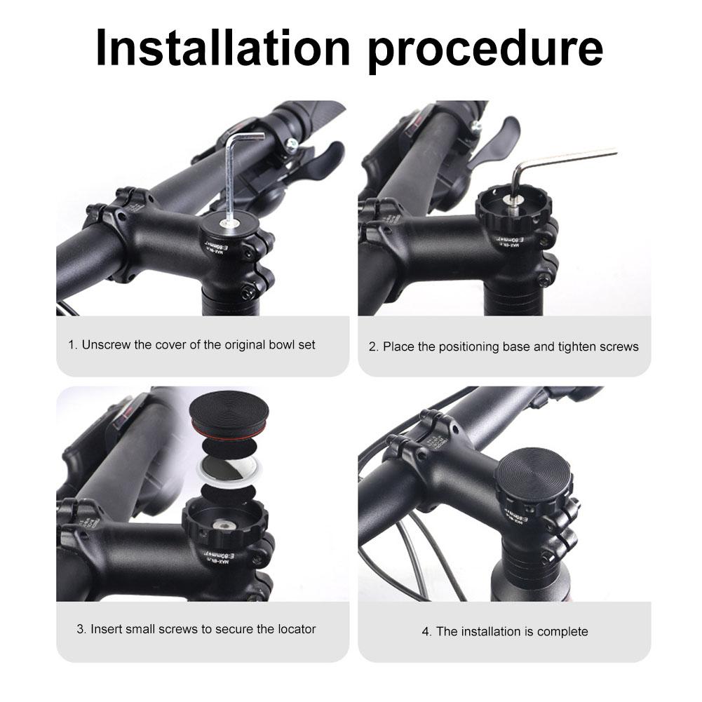 

Bike Headset Top Cap Waterproof Bicycle Mount Anti-Theft Case Aluminum Alloy Bicycle Headset Cap Protective Case for Airtag China Mainland