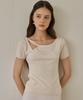 Peullobeu Unbal Neck Knit_Wh