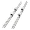 VEVOR Linear Rail Kit, SBR25, 2Pcs 1200 mm (47.24 inch) Linear Motion Guide Rails and 4Pcs Bearing Slide Blocks, Fully Supported Shaft, for Cutting