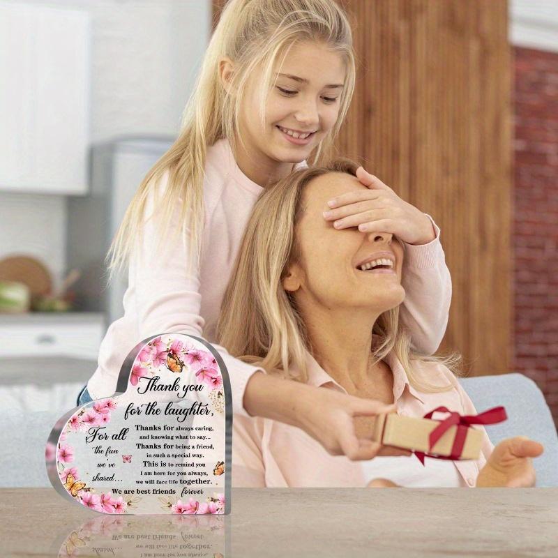 Thank You Gifts for Women Best Friends Forever Plaque for Her Birthday PresentsFestival Statue Decorations