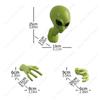 3D Halloween Items Green Alien  UFO Visitor Extraterrestrial Organism Monster  Study living room wall hanging ornament Gift