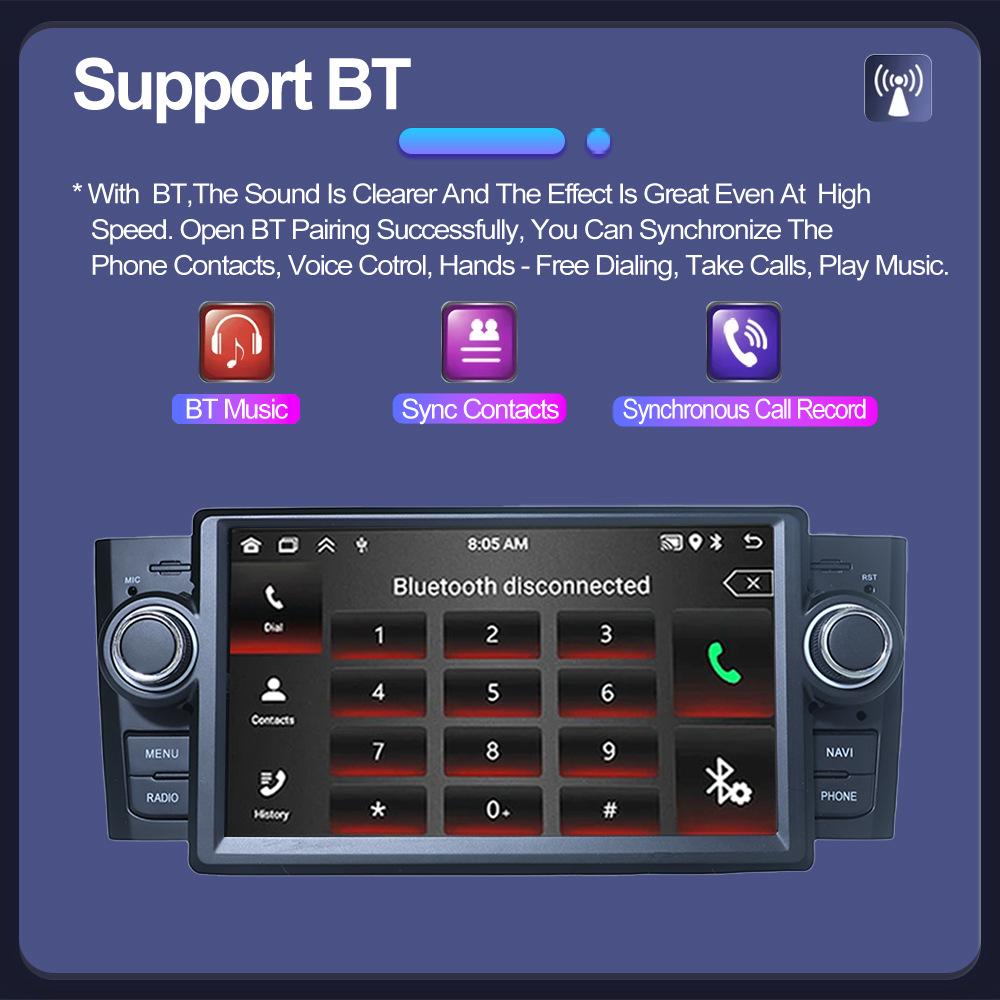 Android Navigation & CarPlay Reversing Camera for Fiat Grande Punto/Linea