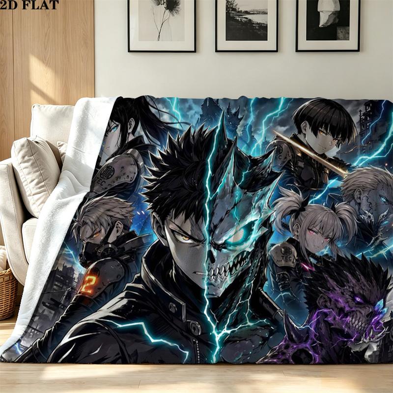 Kaiju no 8 Flanelldecke mit Aufdruck Hohe Qualität Warm Bequem Decke für Alle Jahreszeiten Perfekt für Geschenke Heimdekoration