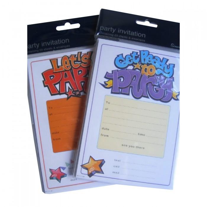 Simon Elvin Star Invitations (Pack of 20)