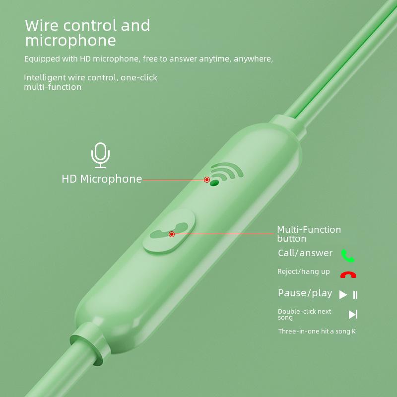 Auriculares intraaurales con cable, conector de 3,5 mm y micrófono, compatibles con Vivo, Huawei, Oppo y Apple.