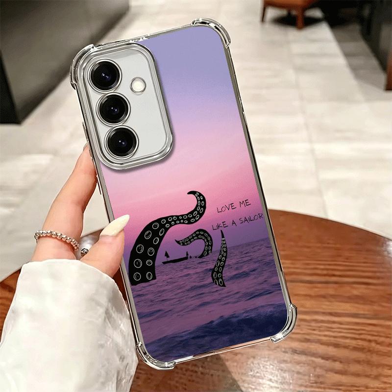 Summer Vibes Doodle Art Sky Soft Phone Case For Samsung A17 A27 A07 A37 A57 A16 A56 A15 A55 A14 A54 A13 A53 A26 A36 A25 A35 A24
