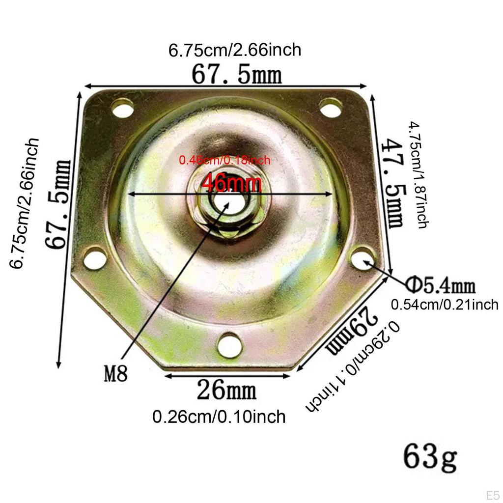 Möbelbein-Montagehalterungen für Tisch und Couch
