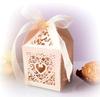 Ivory Heart-Shaped Wedding Candy Box for Chocolates