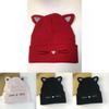 Animal Element Knitted Cap For Women Fall Cold Weather Soft Polyester Fashion Accessory