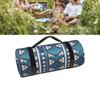 New Bohemia Retro Aluminum Film Base Foldable Picnic Blanket with Storage Rope Composite Process Camping Waterproof Damp-Proof Mat Outdoor Supplies