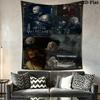 Witcher Wolf Logo Print Tapestry Fashion Print Wallmounted Wall Covering Decoration Work Of Art Background Cloth