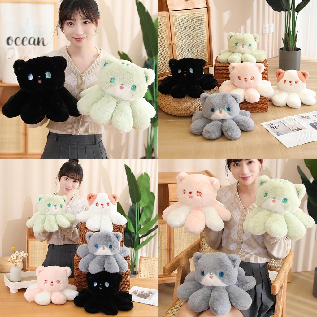 Cute Cat Plush Toy Soft Stuffed Cushion Octopus Doll Home Decor Kid Gift