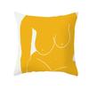 Modern Abstract Throw Pillow Cover Geometric Round Line Sunset Cushion  Home Sofa Chair