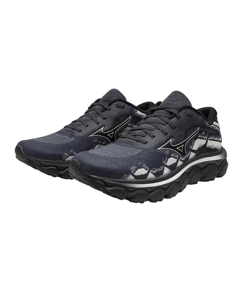 Mizuno (Male) Wave Horizon 7 - India Ink:Nimbus Cloud:Black / J1Gc242653