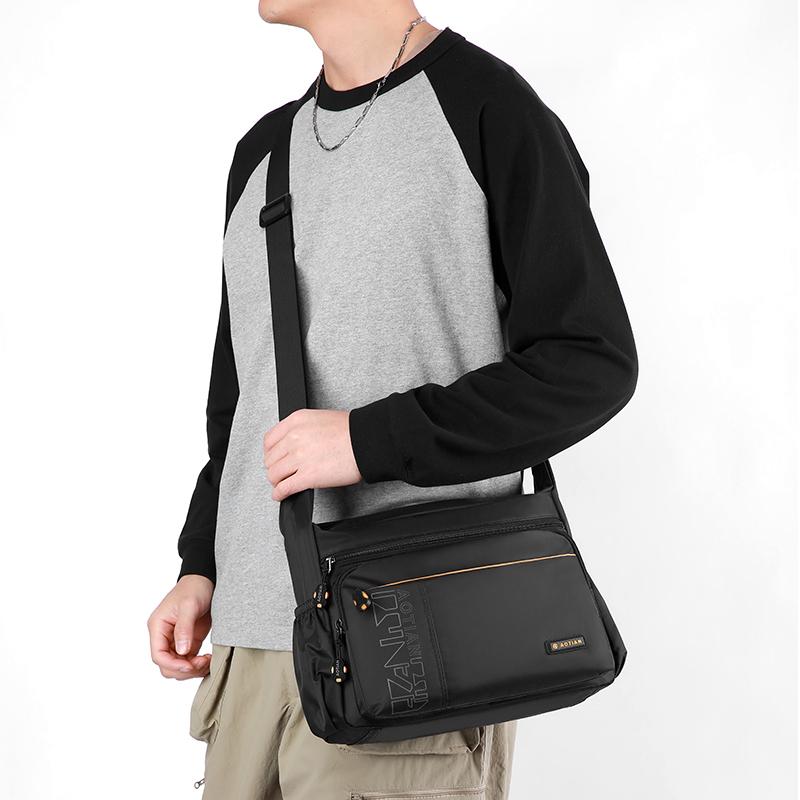 Schultertasche mit großem Fassungsvermögen Oxford-Tasche Herren Outdoor-Reise Umhängetasche