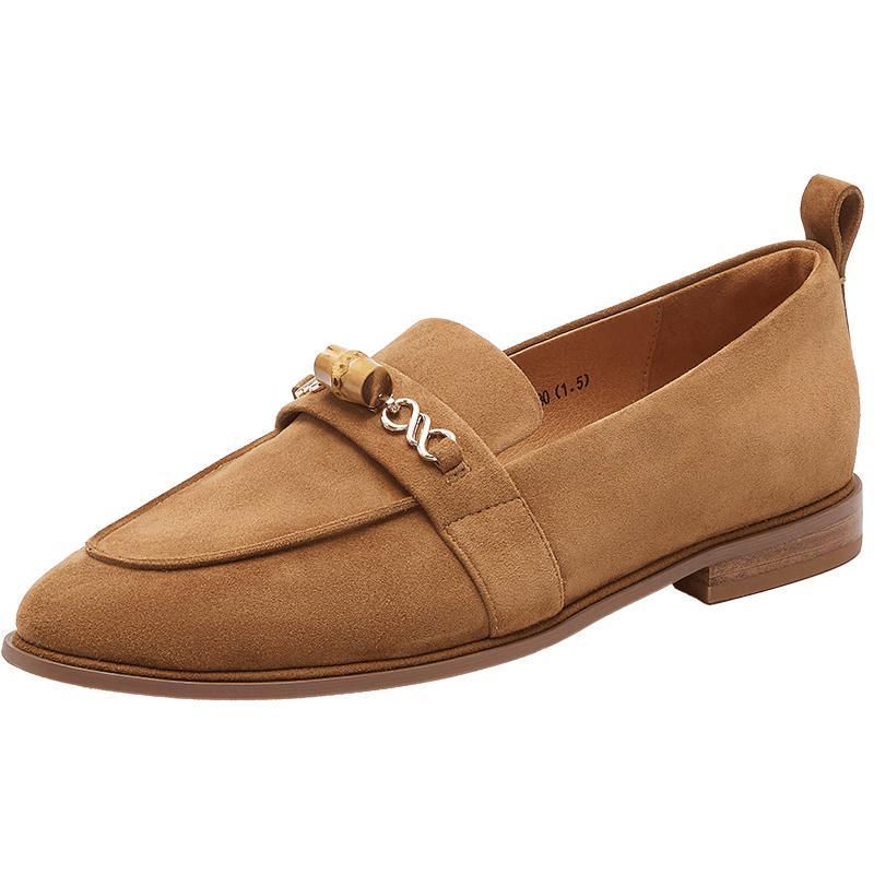 Women s Elegant Suede Low-Heel Loafers EU 35