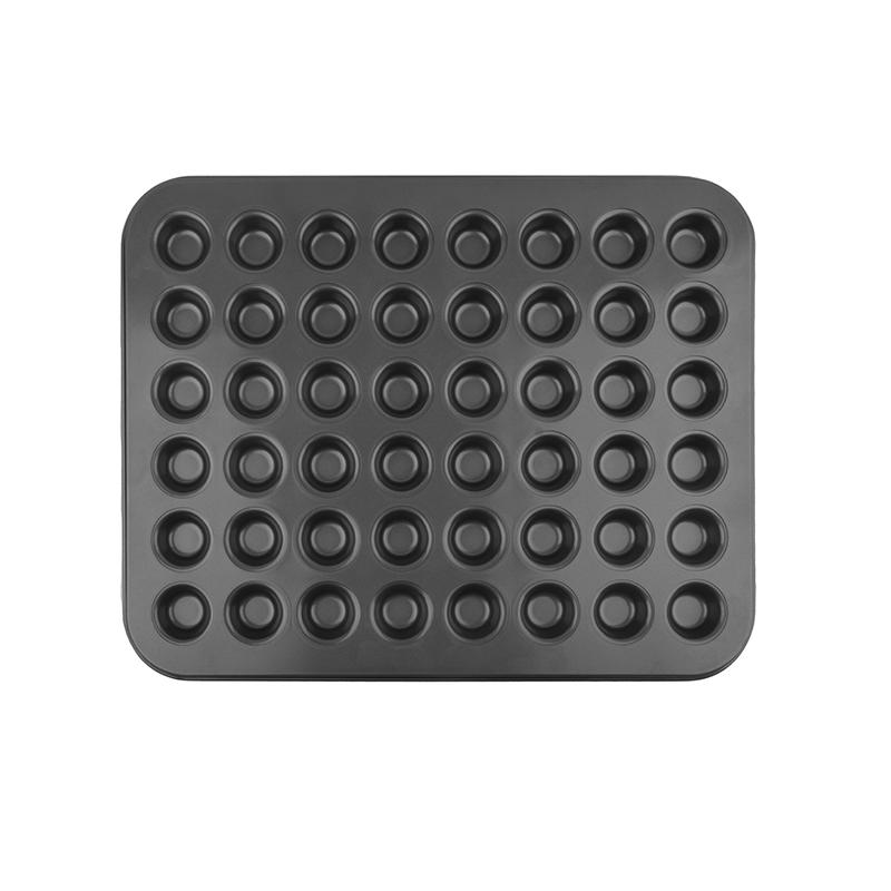 48 Holes Mini Round Muffin Cake Pan Cupcake Mold Non Stick Baking Dishes Carbon Steel Oven Trays Pastry Tool Kitchen Bakeware