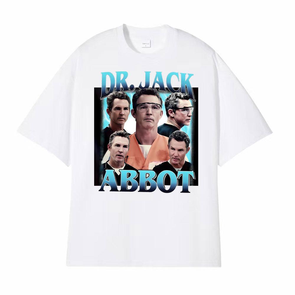Dr Jack Abbott Blue Vintage 90s Graphic T Shirts Mens Clothing Summer Fashion Classic Tshirt Unisex Summer High Quality TShirt
