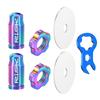 Titanium Alloy Mountain Road Bike Valve Caps Set Dustproof MTB Bicycle Tire Valve Nut Cover Bicycle Accessories