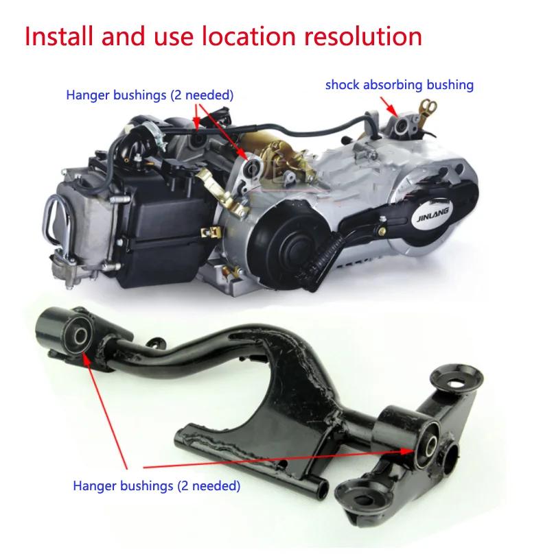 GY6 50cc 125cc 150cc Engine Motor Mount Bushing for 139QMB 152QMI 157QMJ Chinese Scooter Moped ATV Go-Kart