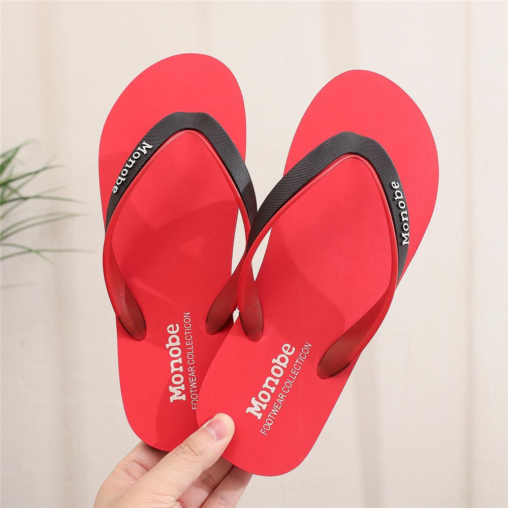 Summer Slippers Men Wear Non-slip and Versatile Trend Soft Bottom Flip-flops Men's New Foot Pinch Outdoor Beach Personality
