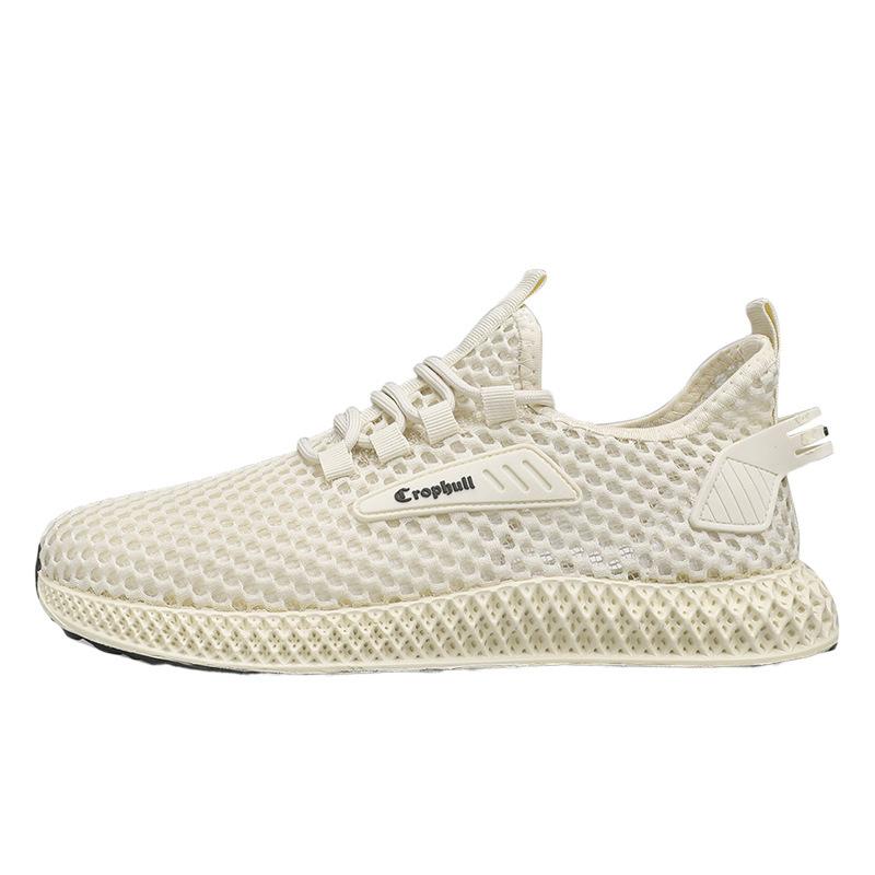 Large Men's Sports Shoes Mesh Hollow Large Mesh Shoes Men's Wave Shoes Breathable Casual Shoes Summer Men's Running Shoes