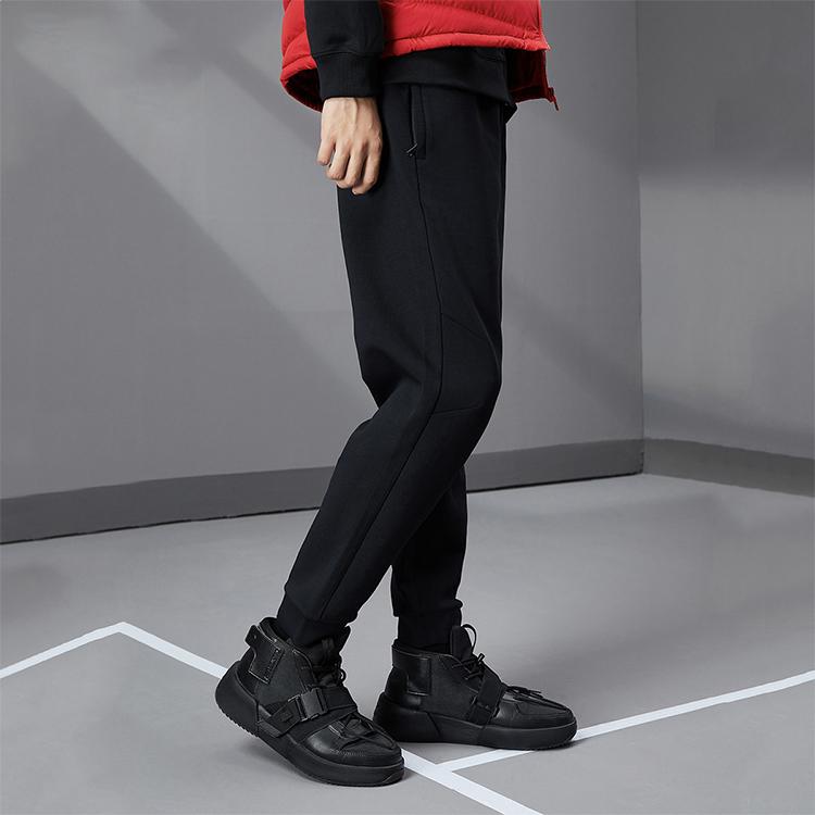 Li Ning Wade Series Casual Sports Knit Pants Men Pants Standard-Black AKLQ709-1
