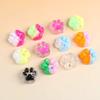 10Pcs Mini Cute Cat Claw Plush Pinch Fun Colorful Halloween Christmas Party Pack Fillers For Pressure Reduction Cartoon Style