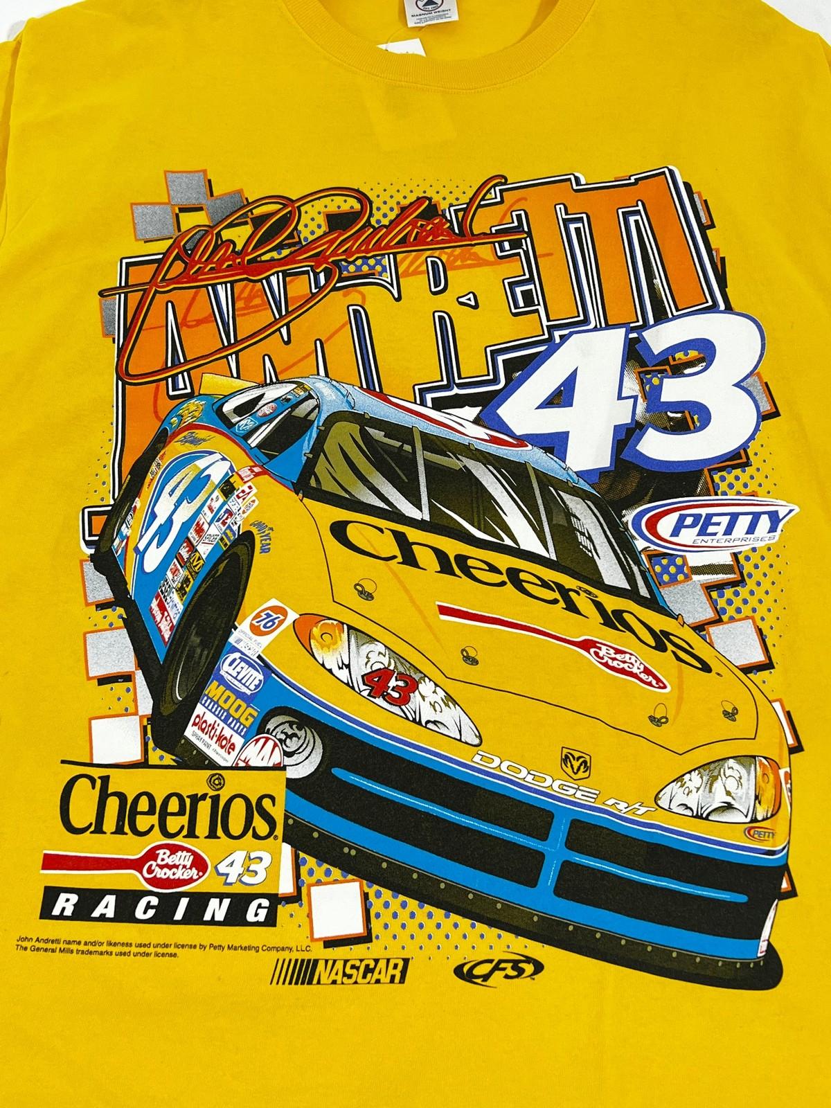 John Andretti AOP NASCAR yellow T-Shirt QT7523 Unisex T-Shirt XXL