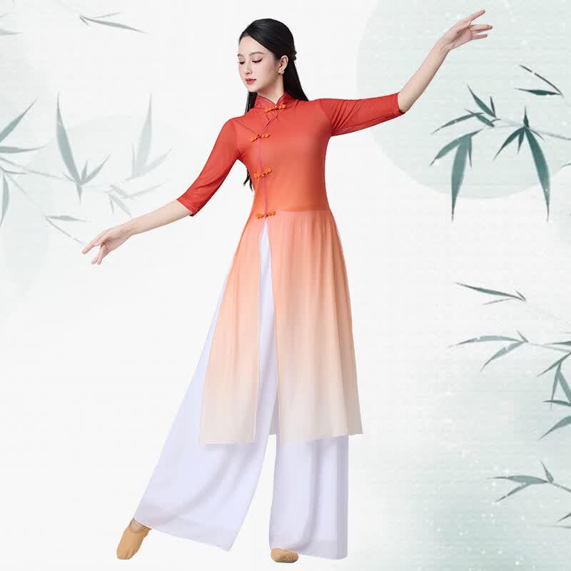 Chinese Classical Gradient Dance Performance Costume 5XL