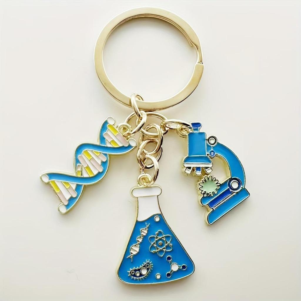 Science Chemistry Style Alloy Keychain - Ideal Graduation Gift for Teachers and Students