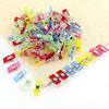 Mini Japanese Edge-Binding Hatchet with Red & White Transparent Plastic Patchwork Sewing Clips
