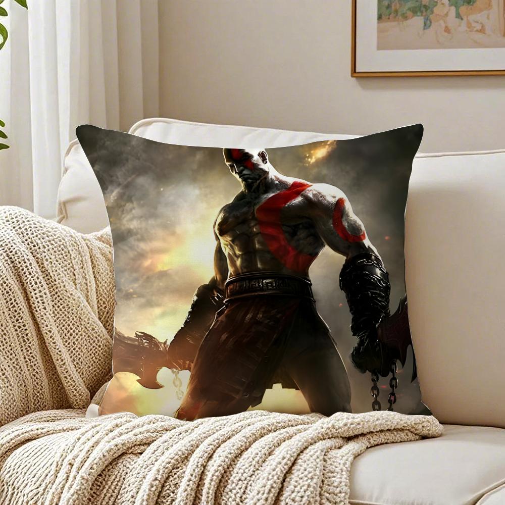 Game Mythological GGod of WWar Cushion Cover Pillowcase Antidustmite Living Room Sofa Decor Cushion Room