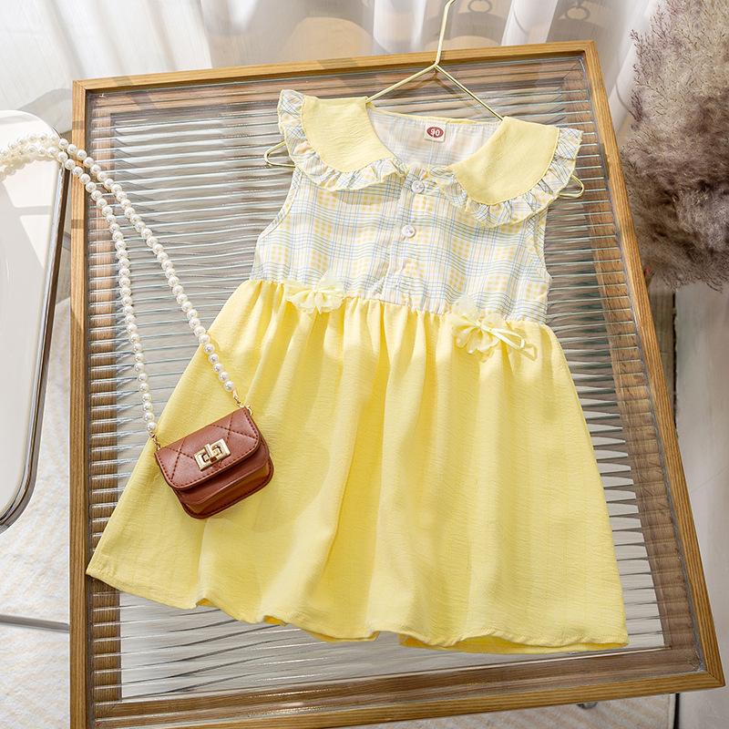 Girls Summer Sleeveless Princess Dress Cute Kids Vest Dress Fashionable Children Party Gown For Warm Weather