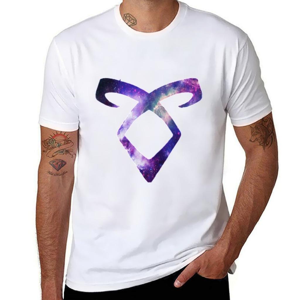 Shadowhunter Galaxy Rune Tshirt Lightweight Gym Training Tshirt