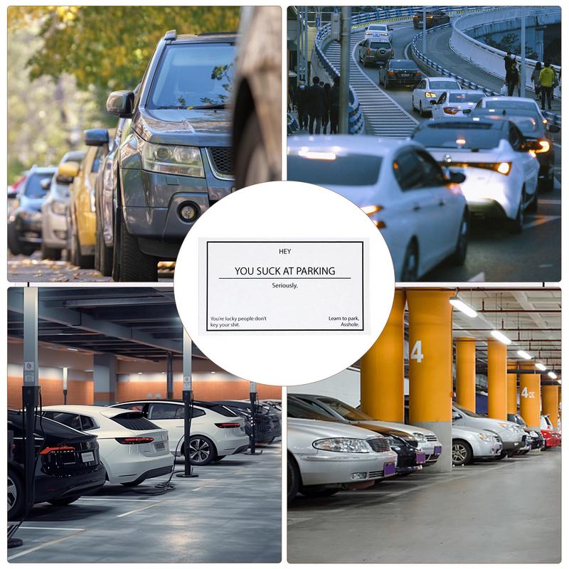 You Suck At Parking Stickers Learn To Park Cards Learn To Park & Gag Note Cards Funny Print Prank Cards Car Accessories For Bad