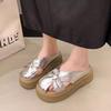 2025 summer thick-soled Mary Jane shoes women's new outer wear fashionable and versatile casual soft-soled non-slip bag head slippers