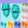 Cute Toddler Cartoon Sharks Non-slip Slippers For Boys And Girls Soft Breathable Eva Sandals