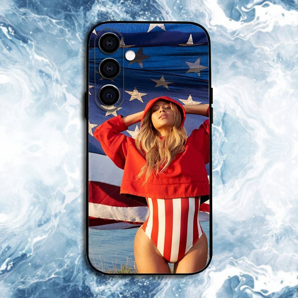 Music Girl B-Beyonce Phone Case For Samsung Galaxy A73,A72,A71,A70,A53,A52,A51,Others Soft Black Shell
