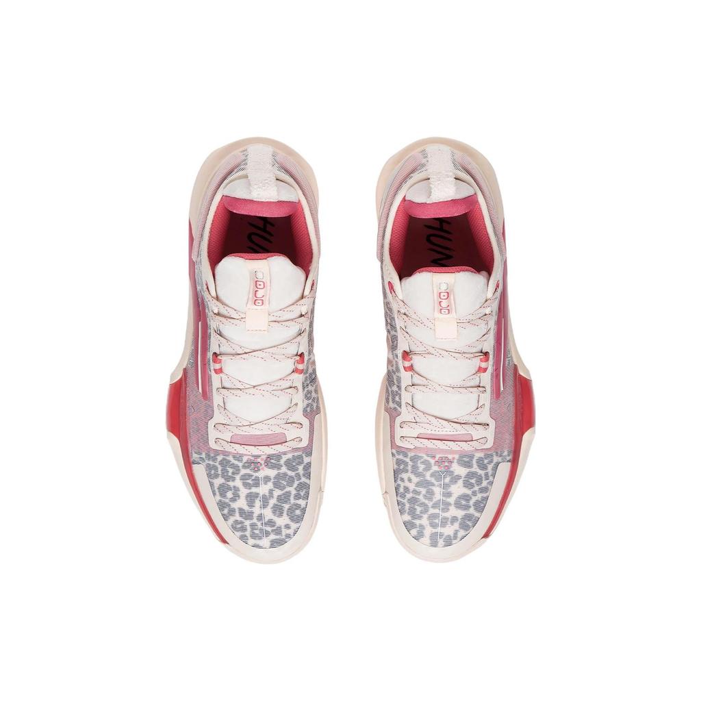 Li Ning Speed 9 Premium Basketball Shoes Men's Low Top Light Gray Pink ABAS071-4