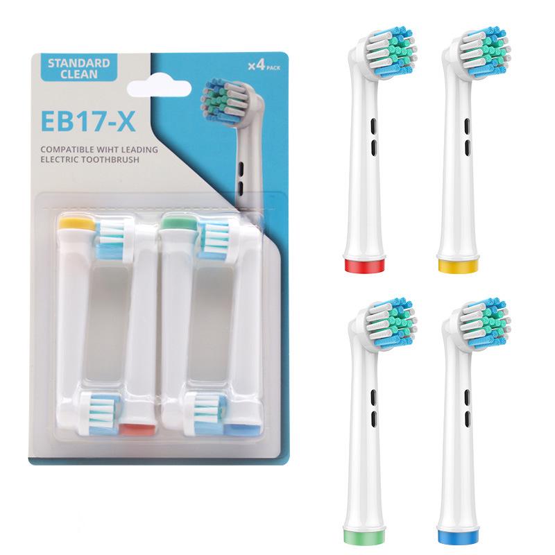 EB62-X Têtes de Rechange Compatibles Oral-B D12/D16, Paquet de 4