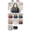 Premium Croc Print Boston Handbag For Ladies, Stylish Multiway Shoulder & Crossbody Daily Bag