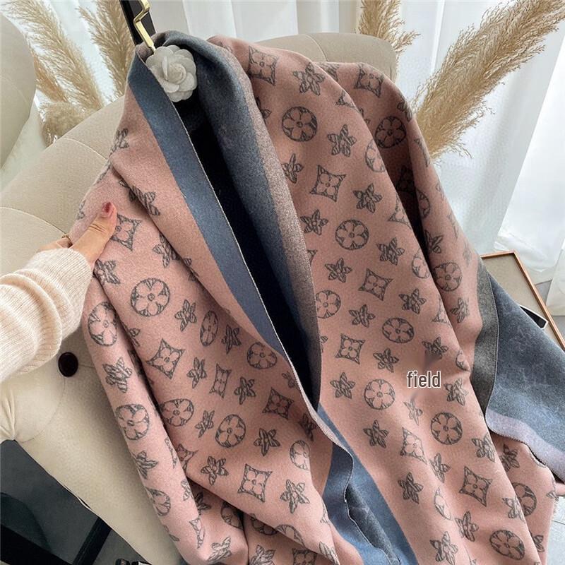 

Double-Sided Imitation Cashmere Winter Scarf & Shawl