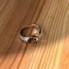 Vintage Brown Tiger Eye Stone Rings for Women Men Silver Color Irregular Round Opening Ring Aesthetic Jewelry Gift Free Shipping