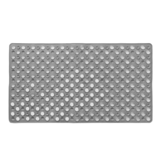 Bath Tub Mat Suction Cup Bath Shower Mat Non-Slip Bathtub Rug with Drain Holes Machine Washable Mat for Bathroom Floor Tub