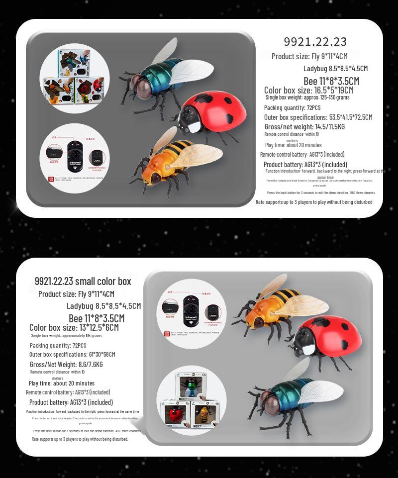 Bionic Remote-Controlled Animal Toy: Cockroach, Centipede, Frog, Crab, Prank Spider, Boa Constrictor, Mouse.