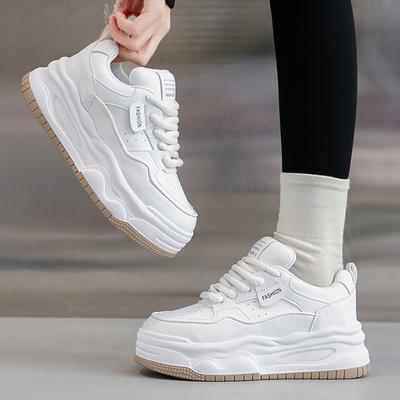 Women Platform Sneakers Casual Fashion Outdoor Shoes Lace Up Breathable Sports Shoes High Quality Running Tennis Sneakers 35-40